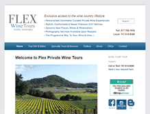 Tablet Screenshot of flexwinetours.com